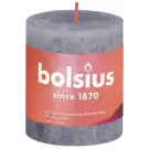 Bolsius Rustiek stompkaars shine 80/68 frosted lavender