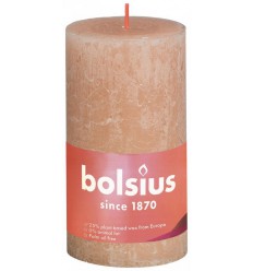Bolsius Rustiek stompkaars shine 130/68 misty pink