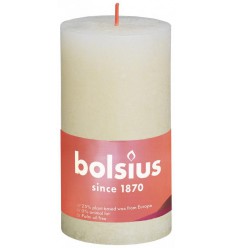 Bolsius Rustiek stompkaars shine 130/68 soft pearl kopen