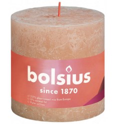 Bolsius Rustiek stompkaars shine 100/100 misty pink