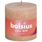 Bolsius Rustiekkaars shine 100/100 misty pink