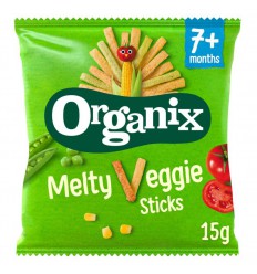 Organix Melty veggie sticks 7+ maanden biologisch 15 gram