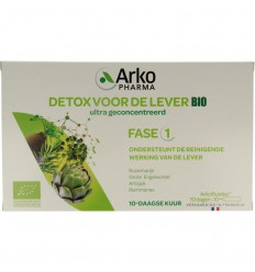 Arkofluids Detox lever 10 ampullen