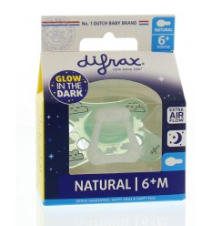 Difrax Fopspeen natural 6+ maanden nacht