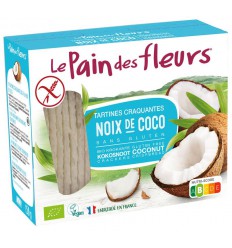 Pain Des Fleurs Krokante biologisch crackers met kokos biologisch 150 gram