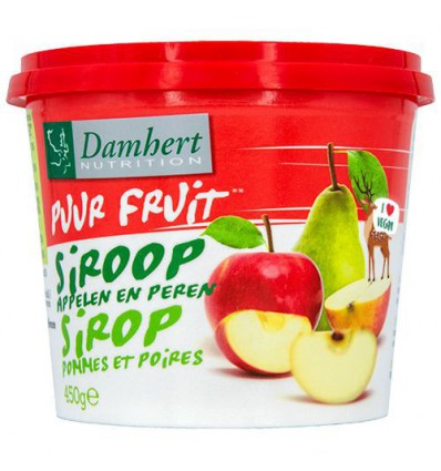 Damhert Fruitstroop appel/peer 450 gram