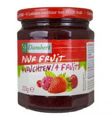 Damhert Puur fruit 4 Vruchten confiture 315 gram