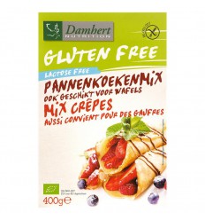 Damhert Pannenkoeken en wafelmix gluten- & lactosevrij bio 400 gram