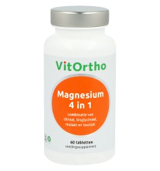 Vitortho Magnesium 4 in 1 60 tabletten