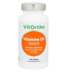VitOrtho Vitamine D3 75 mcg 120 softgels
