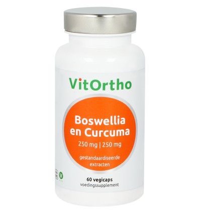 Boswellia Vitortho 250 mg en curcuma 250 mg 60 capsules kopen