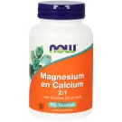 NOW Magnesium & calcium 2:1 100 tabletten