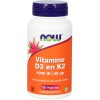 Now Vitamine D 3 25 mcg & Vitamine K2 120 vcaps kopen