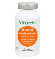 Vitortho B Actief complex formule met alfa-liponzuur 60 vcaps