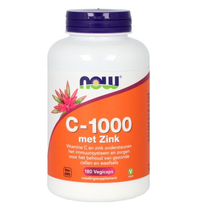 Now Vitamine C NOW C-1000 met Zink 180 vcaps kopen