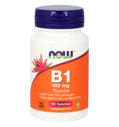 NOW Vitamine B1 100 mg 100 tabletten