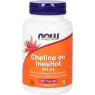 NOW Choline en inositol 500 mg 100 vcaps