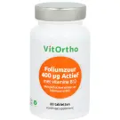 VitOrtho Foliumzuur 400 mcg met vitamine B12 60 tabletten
