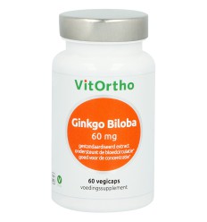 Vitortho Ginkgo biloba extract 60 mg 60 vcaps