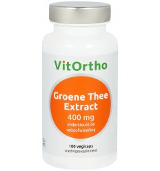 Vitortho Groene thee extract 400 mg 100 vcaps
