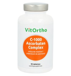 VitOrtho C-1000 Ascorbaten complex 90 tabletten