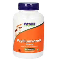 NOW Psylliumvezels 500 mg 200 vcaps