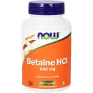 NOW Betaine HCL 648 mg 120 vcaps