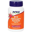 NOW Vitamine B12 geheugenformule 5000 mcg 60 zuigtabletten