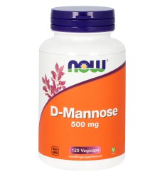 NOW D Mannose 500 mg 120 vcaps