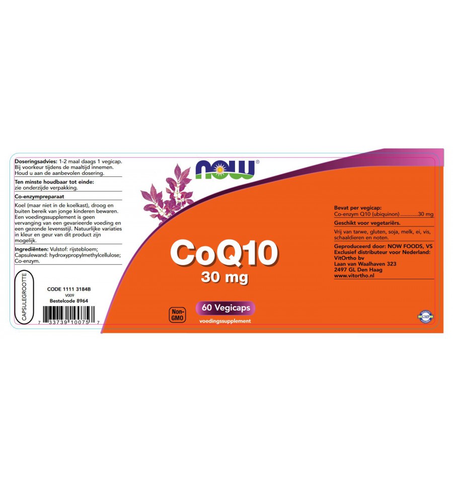 deuropening bus Nucleair NOW Co Q10 30 mg 60 vcaps kopen? Superfoodstore.nl