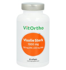 VitOrtho Visolie Sterk 1000 mg 330 mg EPA 220 mg DHA 60 softgels