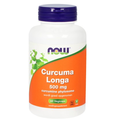 Now Kruidenextracten NOW Curcuma Longa 500 mg (Curcumine Phytosome) biologisch 60 vcaps kopen
