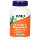 NOW Calcium 500 mg en magnesium 250 mg 100 tabletten