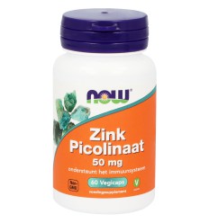 NOW Zink picolinaat 50 mg 60 vcaps