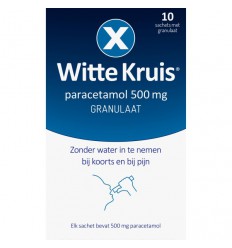 Witte Kruis Paracetamol 500 mg granulaat 10 sachets