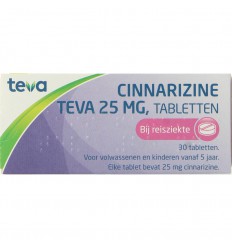 Teva Cinnarizine 25 mg 30 tabletten