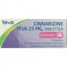 Teva Cinnarizine 25 mg 30 tabletten
