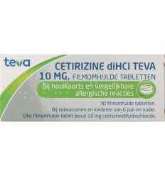 Teva Cetirizine DI HCI 10 mg 30 tabletten