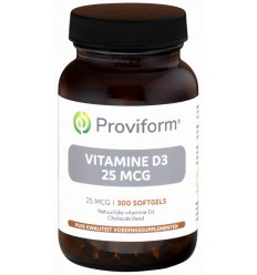 Proviform Vitamine D3 25 mcg 300 softgels