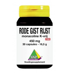 SNP Rode gist rijst monacoline K vrij 30 capsules
