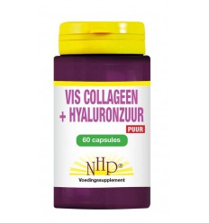 NHP Vis collageen hyaluronzuur puur 60 capsules