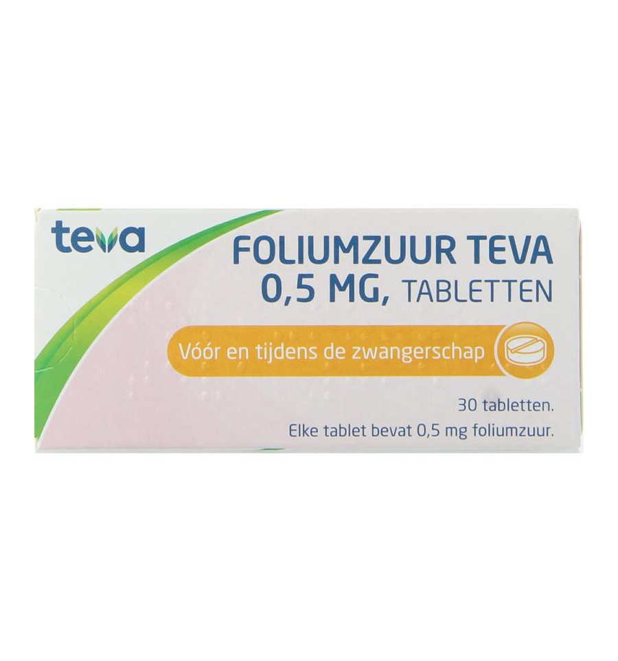 verlangen Spuug uit Monarchie Teva Foliumzuur 0.5 30 tabletten kopen? Superfoodstore.nl