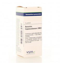 VSM Aesculus hippocastanus LM30 4 gram globuli