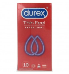 Durex Thin feel extra lube 10 stuks