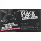 Curaprox Black is white kauwgom 12 stuks