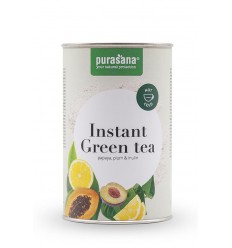 Purasana Groene thee instant + papaya-pruim 200 gram