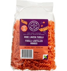 Your Organic Nature Rode linzen pasta 250 gram