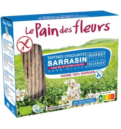 Boekweit Crackers Pain Des Fleurs zonder zout biologisch 150 gram kopen