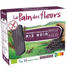 Pain Des Fleurs Zwarte rijst crackers biologisch 150 gram