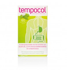 Tempocol Maagsapresistente pepermunt 182 mg 60 capsules
